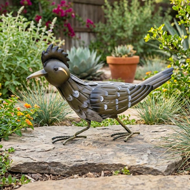 Rowdy Roadrunners Metal Garden Statuary - Set of 2 - inthegardenandmore.com