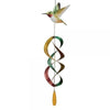 Ruby Throated 3 - D Metal and Glass Wind Spinner - inthegardenandmore.com