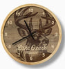 Rustic Lodge Deer Wall Clock - Can Be Personalized - inthegardenandmore.com