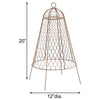 Rustic Wire Garden Plant Cloches, 20" tall, Pack of 6 - inthegardenandmore.com