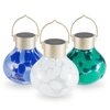 Solar Tea Lantern Multi - Colored 3 - pack - inthegardenandmore.com
