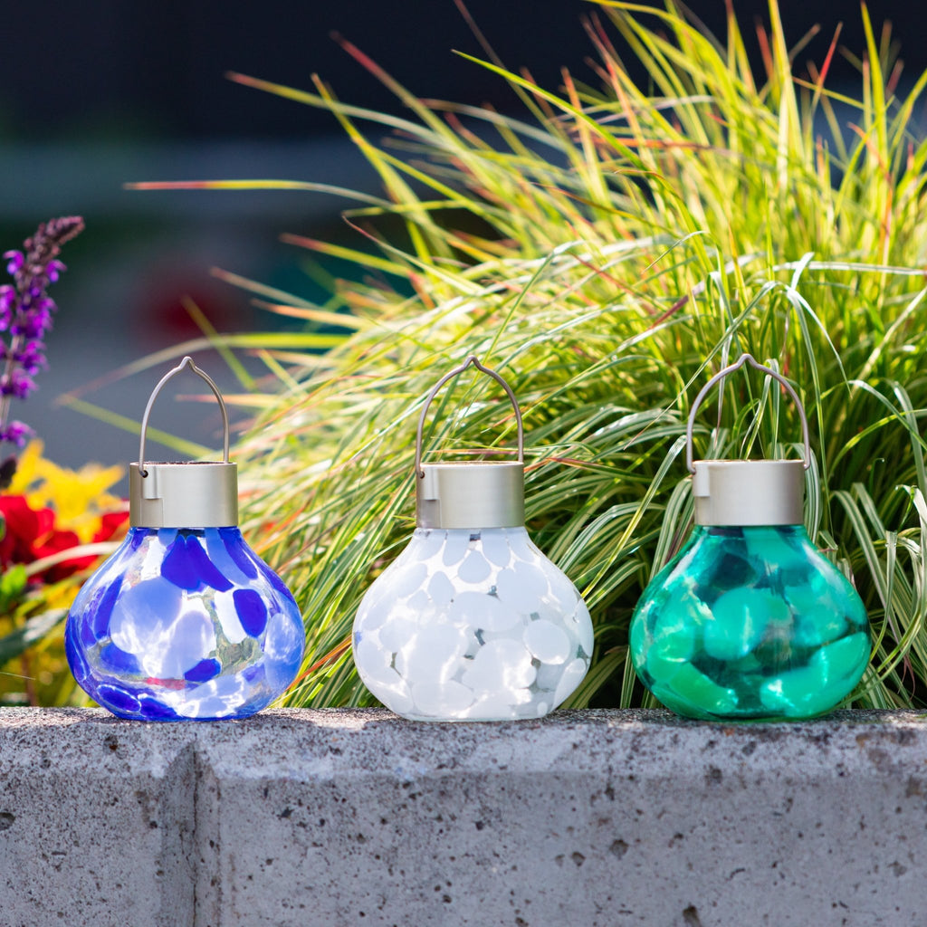 Solar Tea Lantern Multi - Colored 3 - pack - inthegardenandmore.com