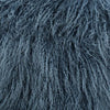 Steel Grey colored Tibetan/Mongolian Lamb Fur Stool – 18” (in 20+ colors) - inthegardenandmore.com