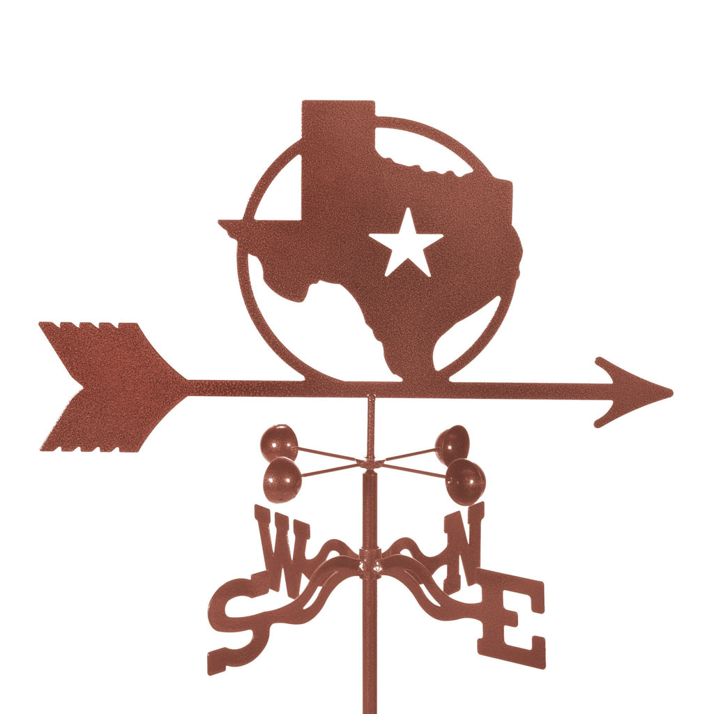 Texas Lone Star State Rain Gauge Garden Stake Weathervane - inthegardenandmore.com