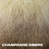 Tibetan/Mongolian Lamb Fur Throw Pillow – 26” - champagne ombre inthegardenandmore.com