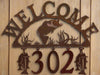 Trout Fish Handcrafted Metal Welcome Address Sign - inthegardenandmore.com