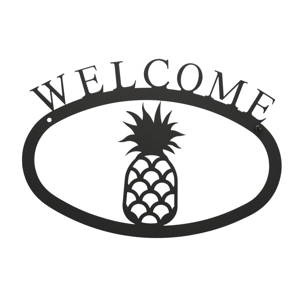 Welcome Sign With Pineapple Silhouette | inthegardenandmore.com