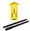 Yellow Poly Lumber Butterfly House with Pole Mount - inthegardenandmore.com