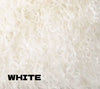 Add color and softness to your home with our 20" square White colored Tibetan/Mongolian Lamb Fur Pillow