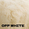 Add color and softness to your home with our 20" square Off White colored Tibetan/Mongolian Lamb Fur Pillow