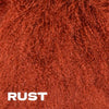 Add color and softness to your home with our 20" square Rust colored Tibetan/Mongolian Lamb Fur Pillow