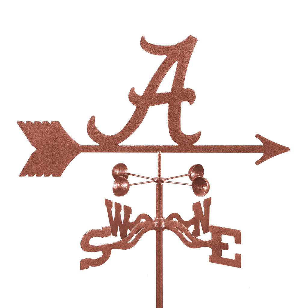 Show your team support with our University of Alabama Crimson Tide Collegiate Rain Gauge Garden Stake Weathervane