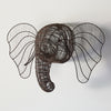 Our African Inspired Wire Wall Mount Elephant Head will delight all family members with this uniquely decorative Elephant head wall decoration. Kids love this in their bedrooms and adults love them as a decorative wall décor expression. Our elephant has been handcrafted and hand wrapped from wire, and ready to make a statement in your home. The large size of 27''W x 14''D x 17''H will forever change a dull wall into something extraordinary.
