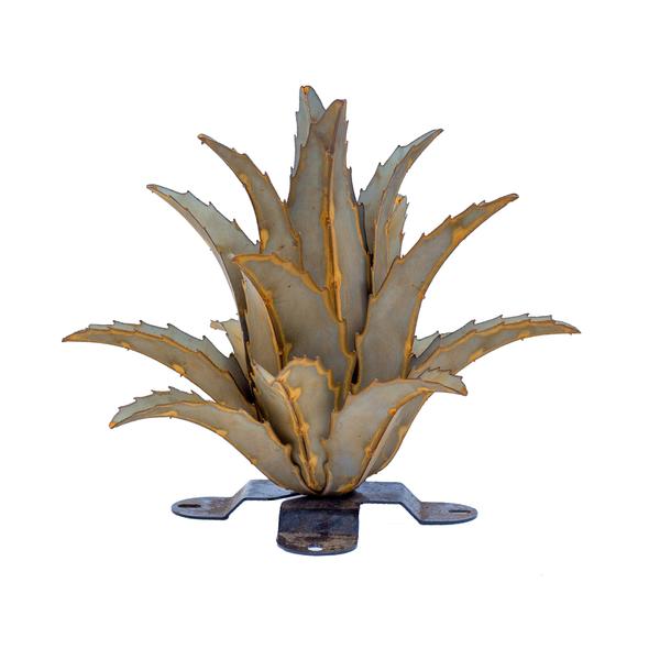 Shown before any planting, our Agave Americana Succulent Metal Yard Art Sculpture is handcrafted here in the USA by skilled artisans that have certainly captured the beauty of these agave garden décor metal sculptures. You can plant them in the ground or in a planter and they create maintenance free, beautiful landscaping pieces.