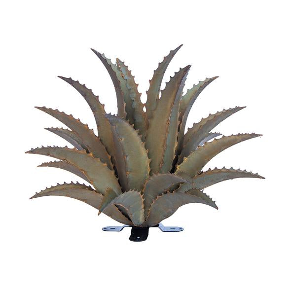 Shown before being planted, our Agave Sawtooth Succulent Metal Yard Art Sculpture is handcrafted here in the USA by skilled artisans that have certainly captured the beauty of these agave garden décor metal sculptures. You can plant them in the ground or in a planter and they create maintenance free, beautiful landscaping pieces.