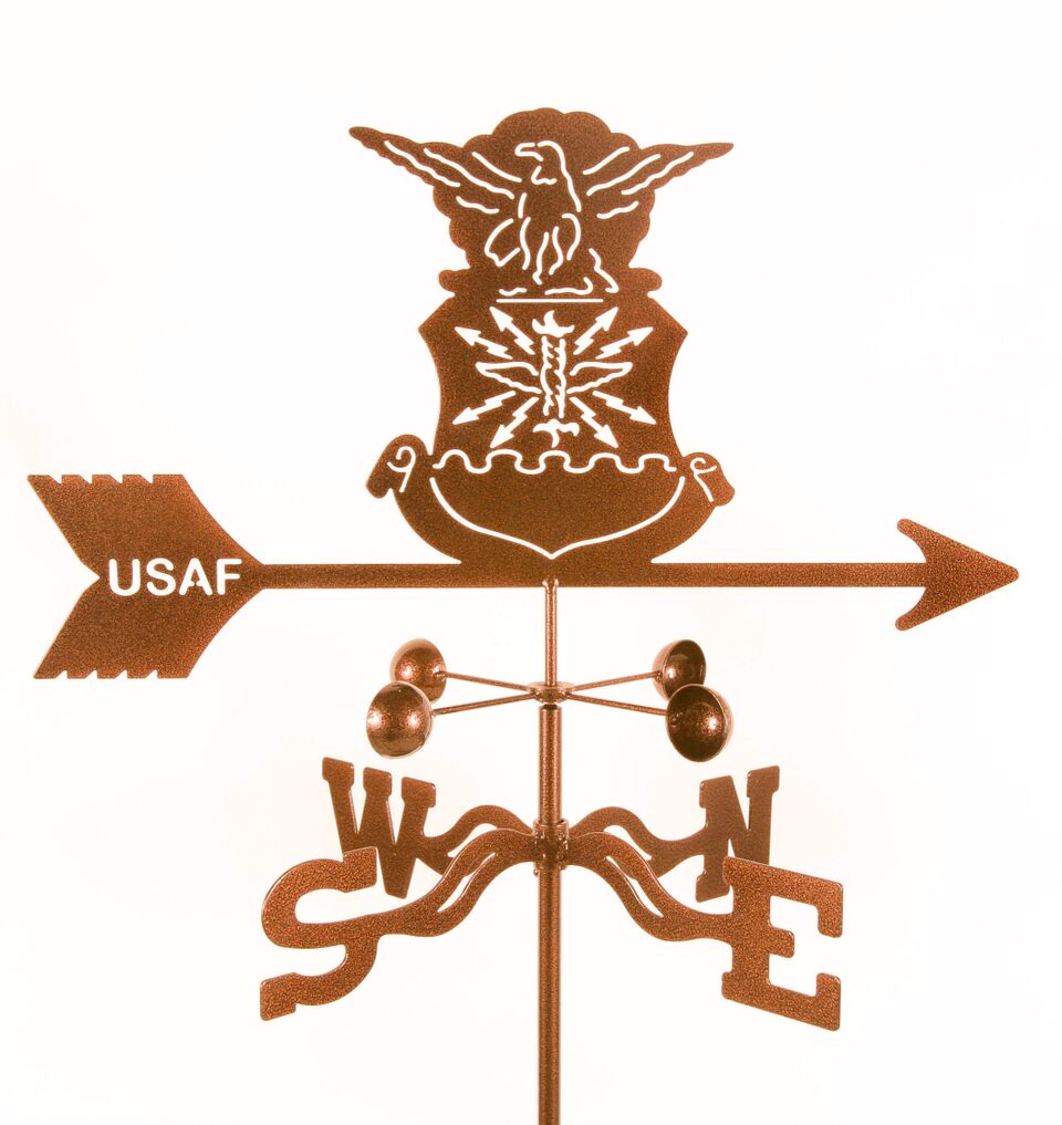 Combine function and yard art with our United States Air Force Military Rain Gauge Garden Stake Weathervane (Original)