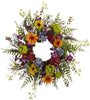 Say hello to Spring and Summer sunshine, no matter what time of year it is. This pretty 24” Beyond Spring Garden Wreath takes everything we love about spring and summer, and wraps it into a never-ending circle of colorful sunshine! 