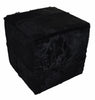 Our Black Dyed Cowhide Cube Pouf Stool Ottoman will afford you with durable design as well as handcrafted artistry 