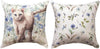 Our Blissful Bohemian Blue Cat Reversible Indoor Outdoor Pillows are sold as a set of two and are 12” in diameter.  This set of pillows have been manufactured with quality made weather resistant fabric, durable stitching and vivid colors that will add color and coziness to your home and will create a very inviting environment and versatile enough for use both indoors and outdoors. You can use them as pillows or cushions but be sure to display them where they can be appreciated and cherished. 