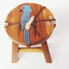 Our Bluebird Handcrafted Wood Stool Footstool has been beautifully hand carved, painted and stained with amazing detail