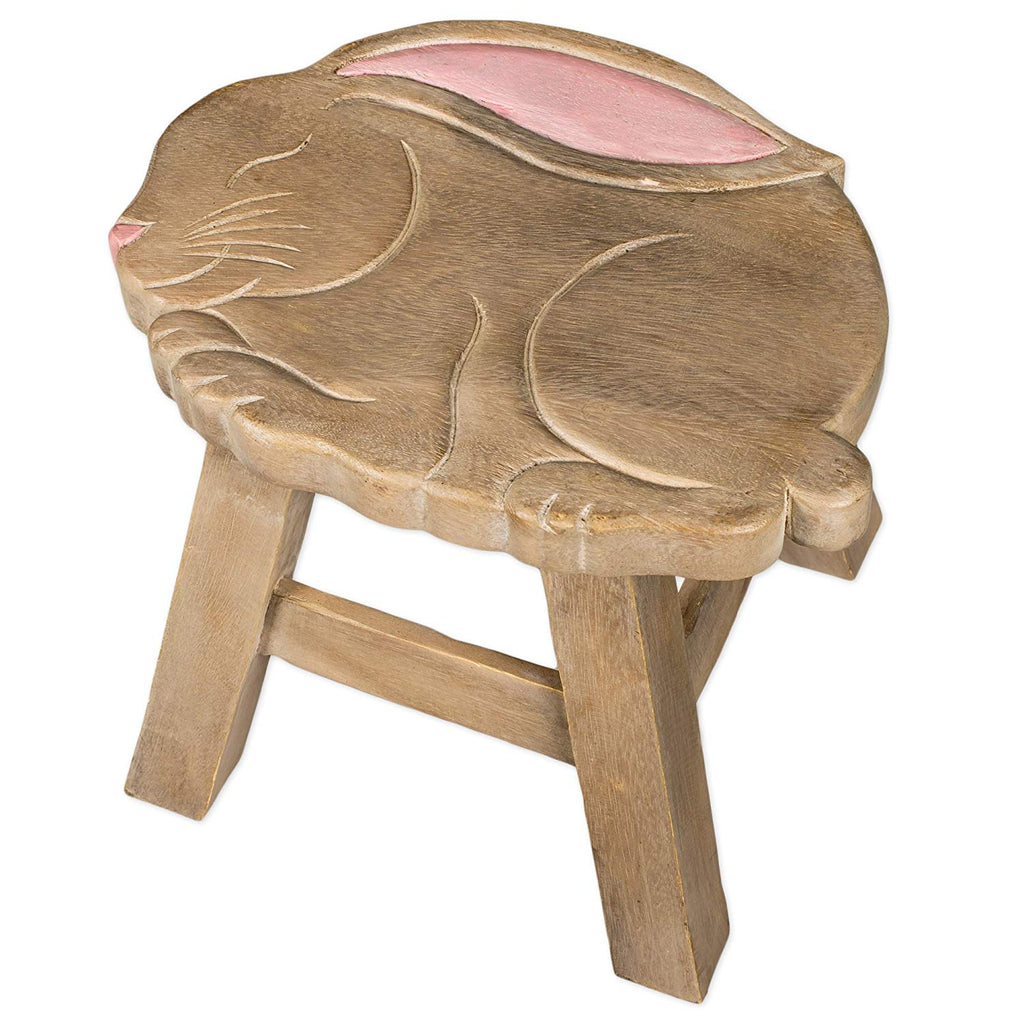 Our Bunny Rabbit Handcrafted Wood Stool Footstool are ever so popular with adults and children and they are sturdy and great for many places in your home
