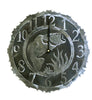 This bass fish clock is just a sample of our 14 gauge black and silver combination clocks