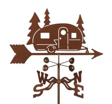 Create function and fun in your garden with our Camper Rain Gauge Garden Stake Weathervane. Take it on the road to set beside your camper.