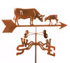 Combine function and yard art with our Cow and Calf Rain Gauge Garden Stake Weathervane