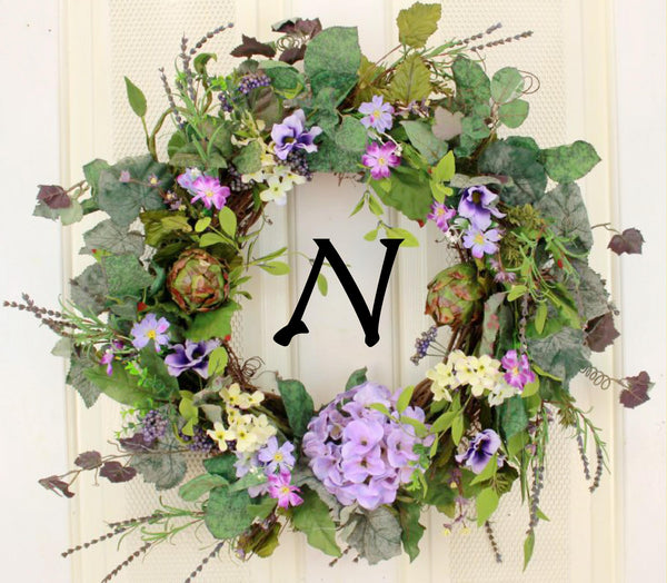 Welcome guests into your home with our Loretta’s Lavender Elegant Front Door Wreath - 23 inch  