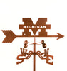 Show your team support with our University of Michigan Wolverines Collegiate Rain Gauge Garden Stake Weathervane