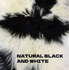 Add color, style and softness to your home with our 20" square Black and White colored Tibetan/Mongolian Lamb Fur Pillow