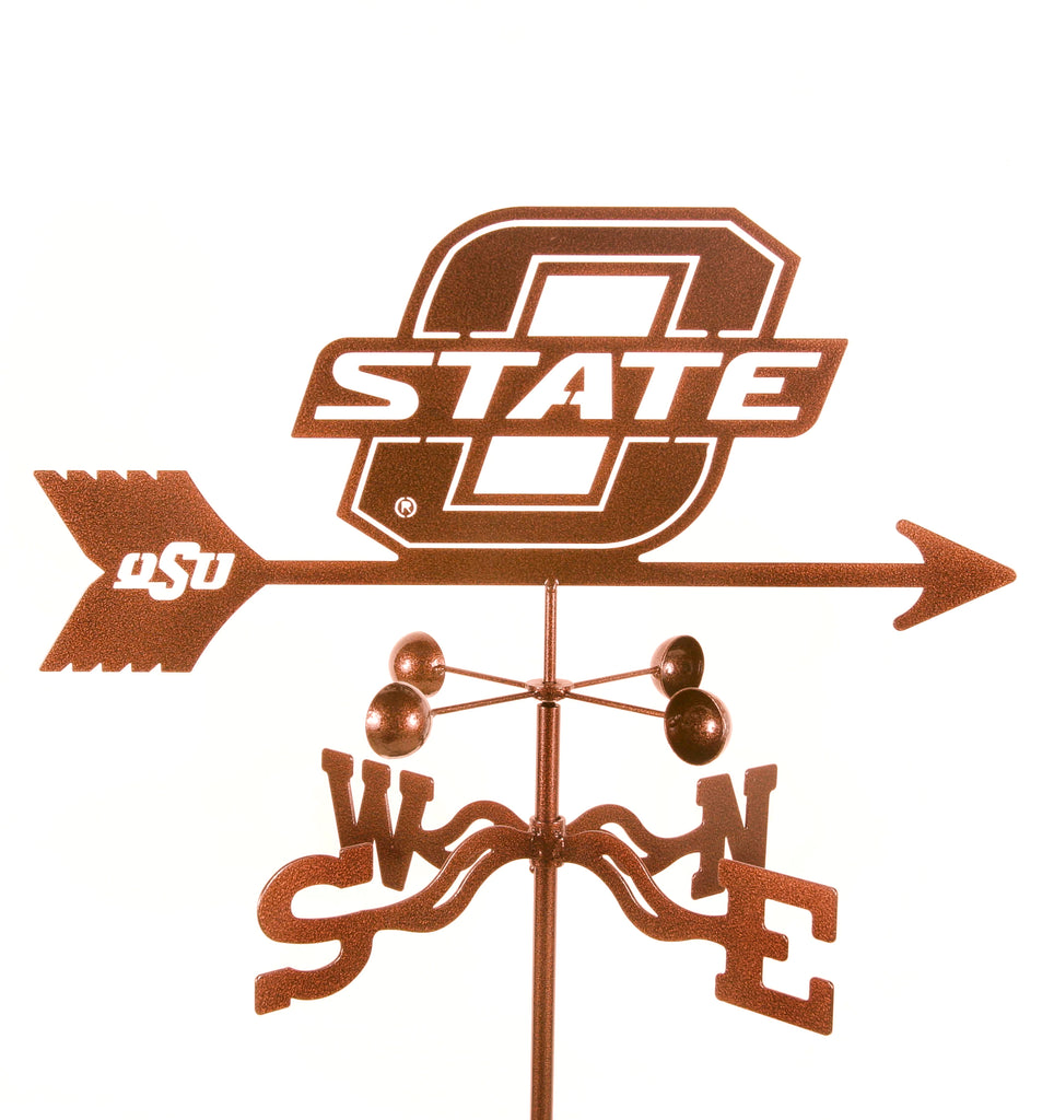 Show your team support with our Oklahoma State University Collegiate Rain Gauge Garden Stake Weathervane