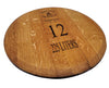 Our Reclaimed Wine Barrel Head Wood Lazy Susan with Winemakers Stamp (22”) will become a treasure as it is a one of a kind piece