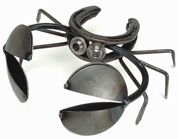 This is our larger version, Recycled Scrap Metal Horseshoe Crab Sculpture - small, sold separately