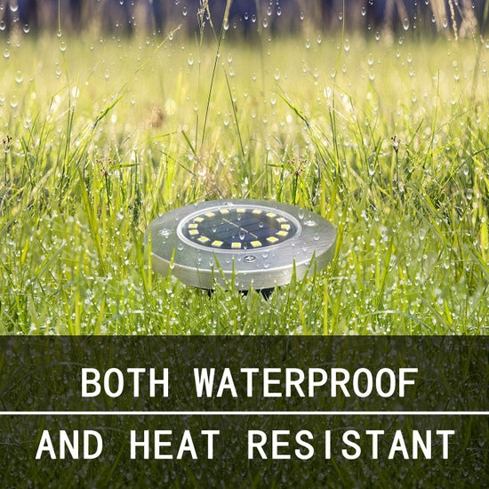 Our Round In Ground Solar Disk Landscape Lighting comes as a set of 4 disks that will accent any outdoor space and they will illuminate the night into an array of spectacular beauty… place them up a walkway, added within your flowers or up your driveway. So easy to install… simply turn on the switch under the cap and push the stake into the soil and the solar disk lights will automatically turn on in darkness and turn off in daytime or in bright areas. Each Size is 4.61” x 4.84” 
