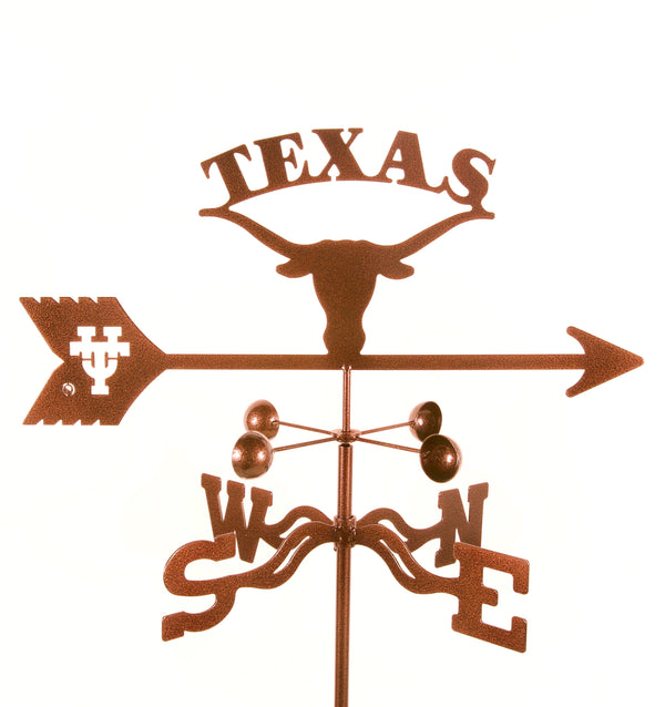 Support your team with our University of Texas Longhorns Collegiate Rain Gauge Garden Stake Weathervane