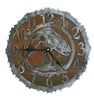Our Trout Handcrafted Rustic Metal Wall Clock - 12" is truly a work of art and is custom made to order in 14 gauge steel black and silver combination
