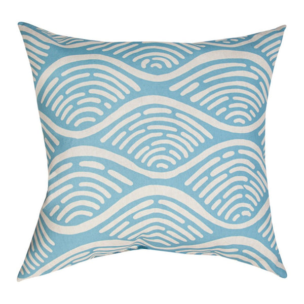 Side 2: Our Under the Sea Blue Print Reversible Indoor Outdoor Throw Pillows come as a set of two 18” pillows and feature beautiful vibrant colors for your nautical look or just contemporary look. They are the perfect addition to any living room, bedroom, patio, or porch.