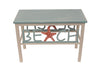 Add style and function to your nautically inspired home with our Weathered Grey BEACH Bench with Starfish (24”), sold separately