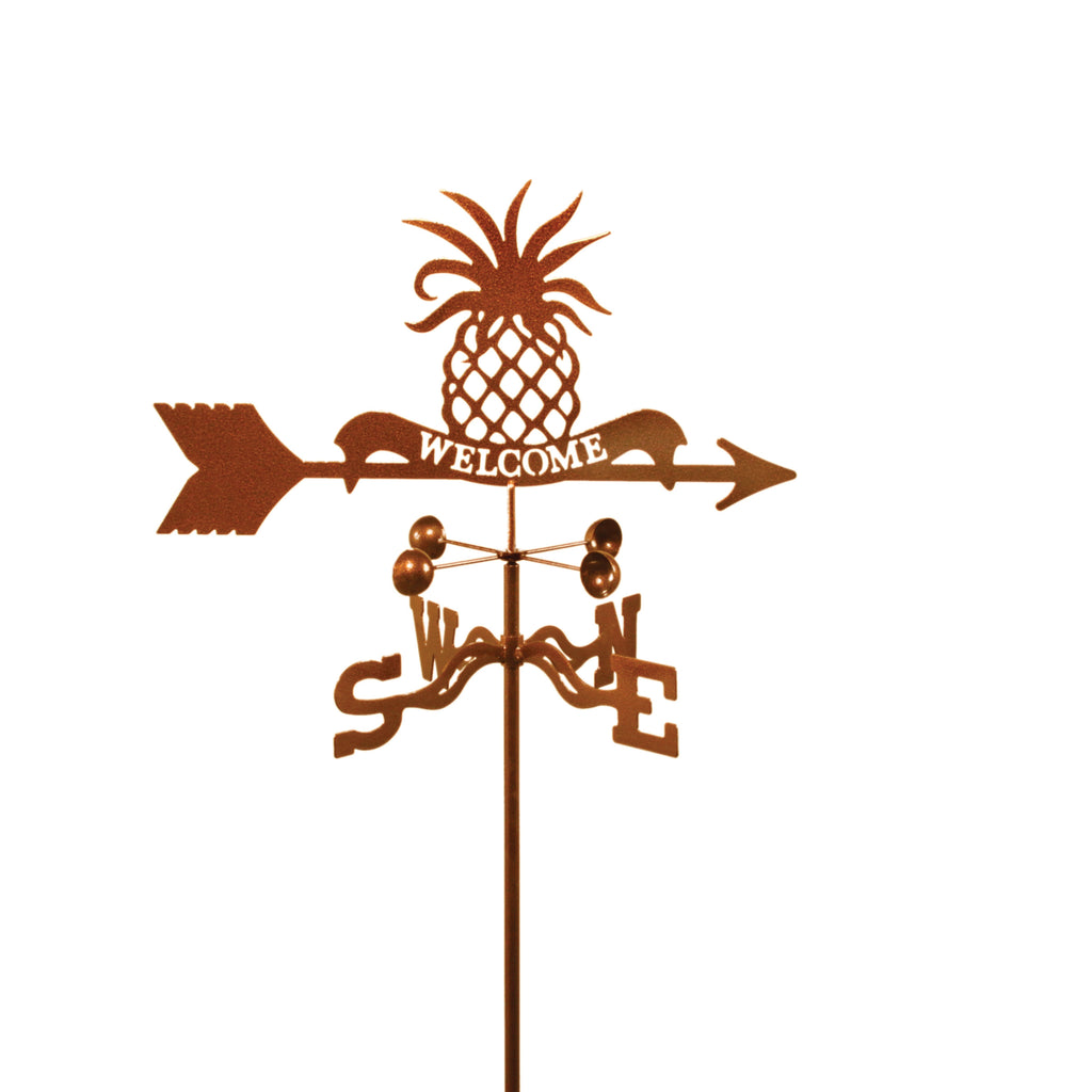 Combine function and yard art with our Welcome Pineapple Rain Gauge Garden Stake Weathervane