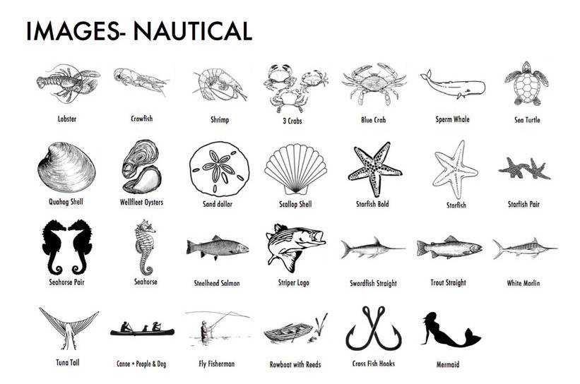 These are more Nautical Images that you can choose to laser engrave on your board.